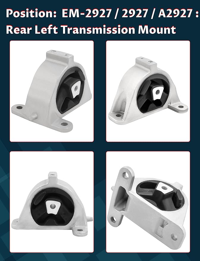 Example productAutomotive Engine Mounts Kit OE Replacement for Town & Country/Voyager/Caravan 2001-2007 3.3L/3.8L, FWD Automatic Transmission (OE# A2925, A2926, A2927, A2928)