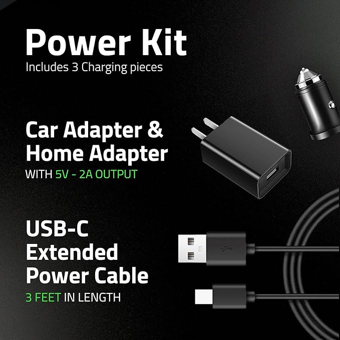 Airmoto and Power Kit Bundle Deal - 1 bundle - Tire Inflator Portable Air Compressor with Power Kit for Charging on The Road - Cordless Air Pump for Car...